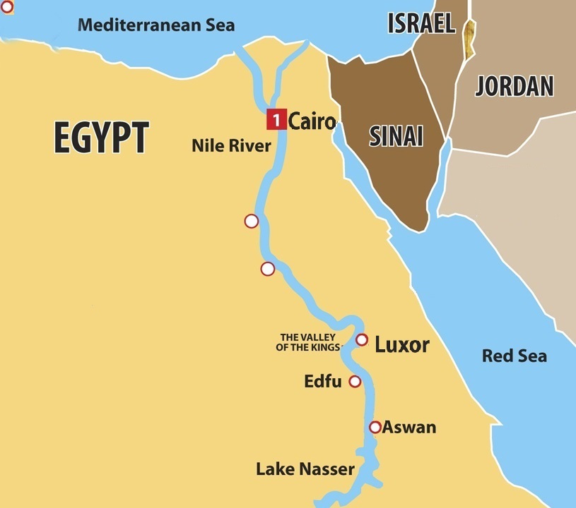 Nile Cruises Map 3 